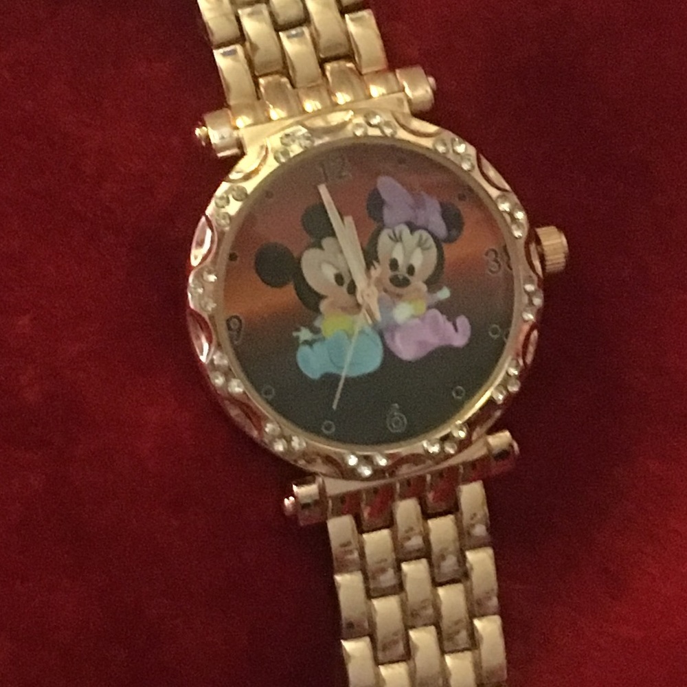 🎁ROSEGOLD baby Mickey & Minnie watch ** GWP